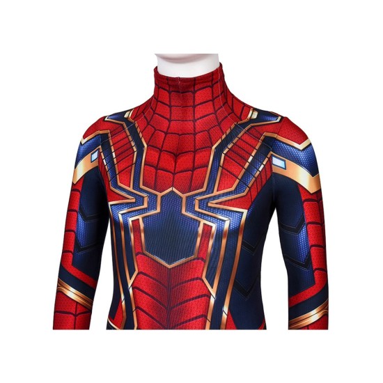 Kids Iron Spider-Man Suit Avengers SuperHero Cosplay Costumes For Children