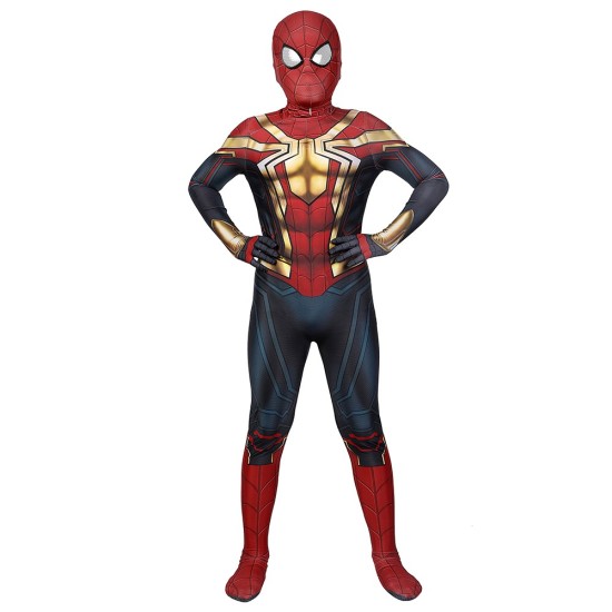 Kids Iron Spider-man 3 No Way Home Spandex BodySuit