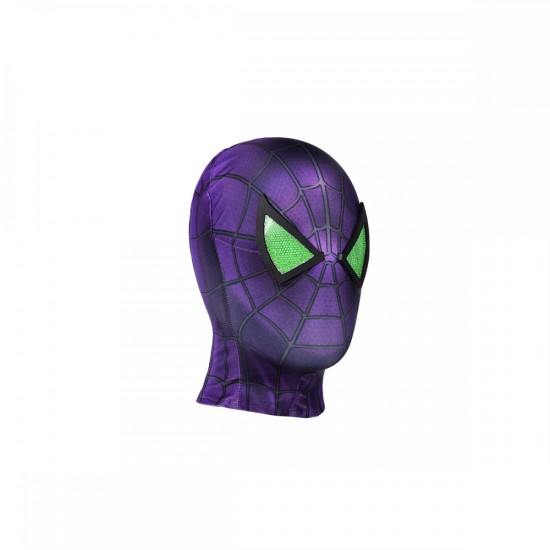 Kids Spider-Man Miles Morales Cosplay Costumes Purple Reign Halloween Suit