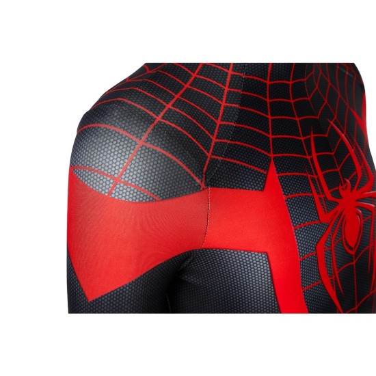 Kids Spider-man Miles Morales PS5 Cosplay Suit Children Halloween Cosplay Jumpsuit