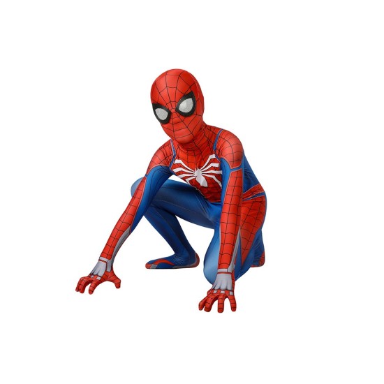 Kids Spider-man PS4 Advanced Suit Spiderman Children Cosplay Jumpsuit