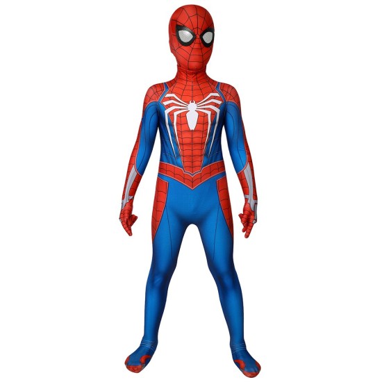 Kids Spider-man PS4 Advanced Suit Spiderman Children Cosplay Jumpsuit