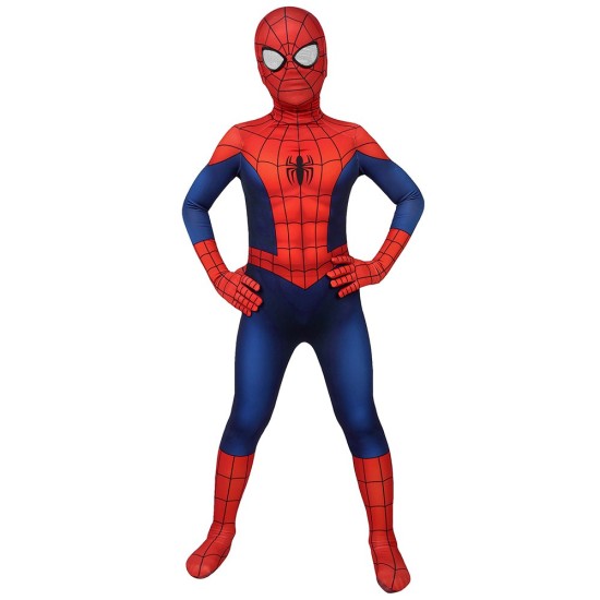 Kids Ultimate Spider-Man Suit SuperHero Cosplay Costumes For Children