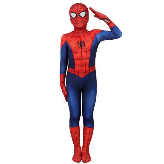 Kids Ultimate Spider-Man Suit SuperHero Cosplay Costumes For Children