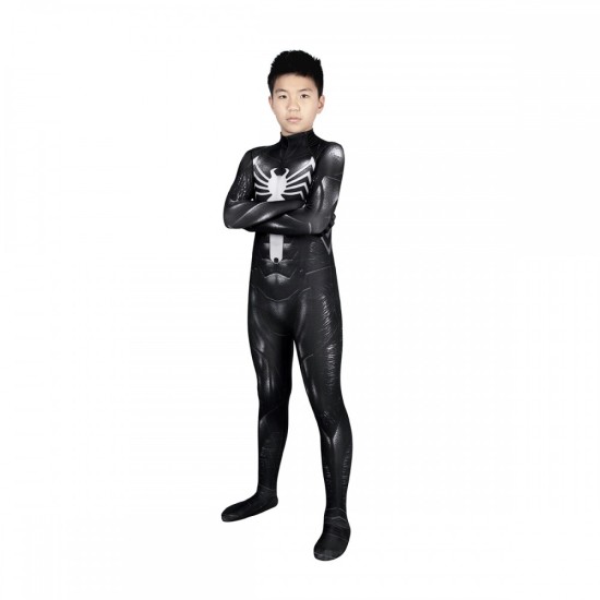 Kids Venom Cosplay Costumes Spiderman 2 Halloween Suit