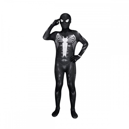 Kids Venom Cosplay Costumes Spiderman 2 Halloween Suit