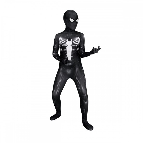 Kids Venom Cosplay Costumes Spiderman 2 Halloween Suit