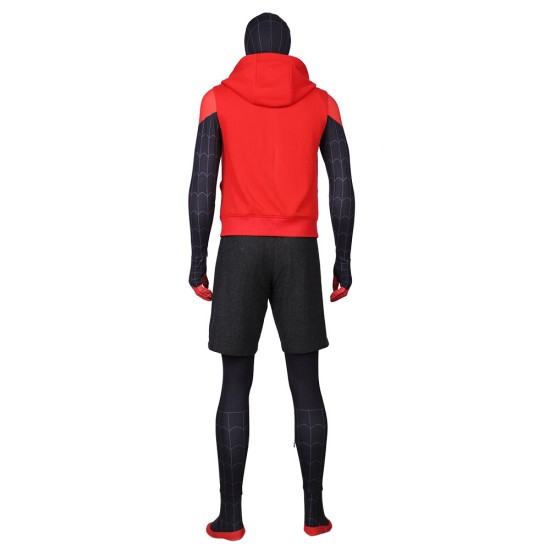 Miles Morales Cosplay Costumes Spider Man Into The Spider Verse Miles Green Coat