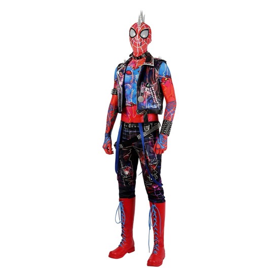 Spider-Punk Spider-man Cosplay Costumes Hobart Brown Suits