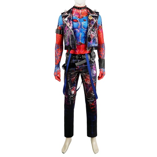 Spider-Punk Spider-man Cosplay Costumes Hobart Brown Suits