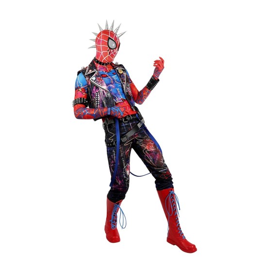 Spider-Punk Spider-man Cosplay Costumes Hobart Brown Suits