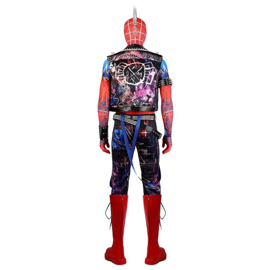 Spider-Punk Spider-man Cosplay Costumes Hobart Brown Suits