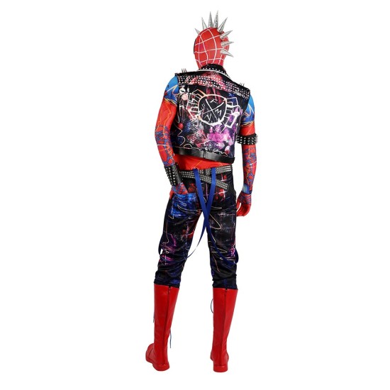 Spider-Punk Spider-man Cosplay Costumes Hobart Brown Suits