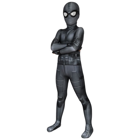 Spider-man Stealth Suit For Kids Night Monkey Children Halloween Printed Costume