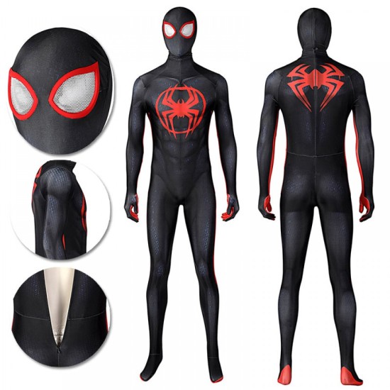 Spiderman Across The Spider-Verse Cosplay Suit Miles Morales Bodysuit